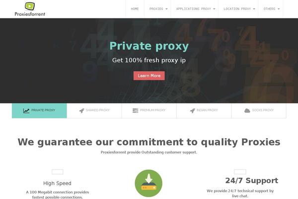 proxiesforrent.com site used Servereast