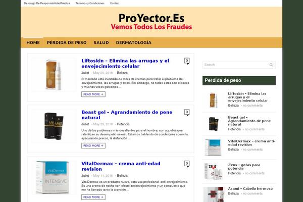 proyectoret.es site used Proye