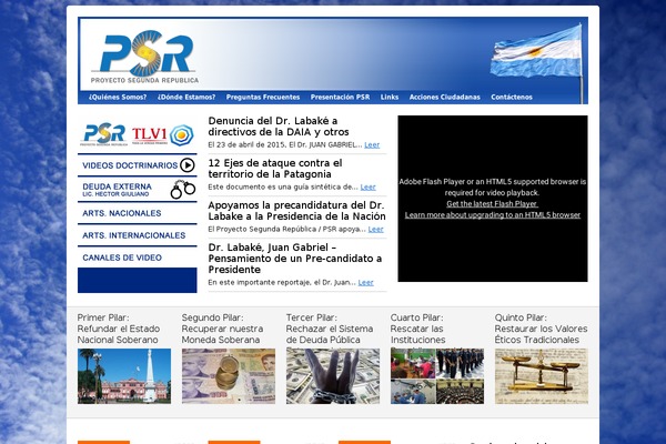 proyectosegundarepublica.com site used Psr