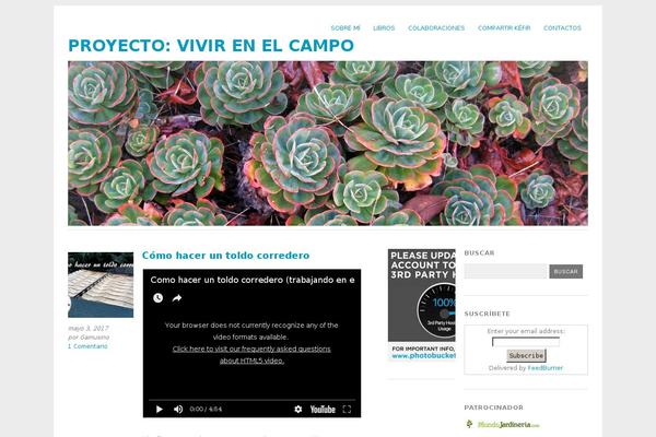 proyectovivirenelcampo.com site used Blog Eye