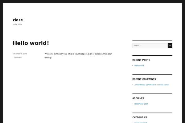 WordPress website example screenshot