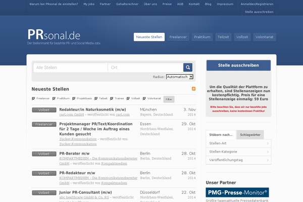 prsonal.de site used Jobroller2