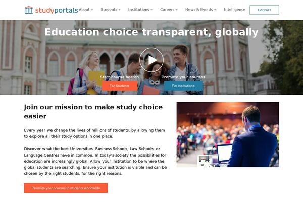 prtl.eu site used Studyportals