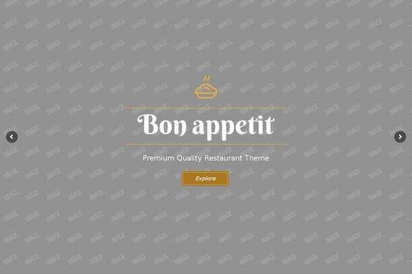 Bonappetit theme site design template sample