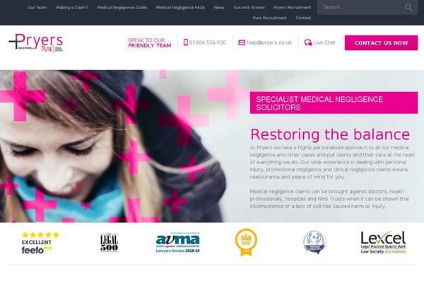 pryers-solicitors.co.uk site used Pryers-2015