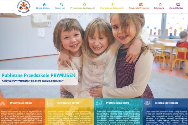 Preschool theme site design template sample