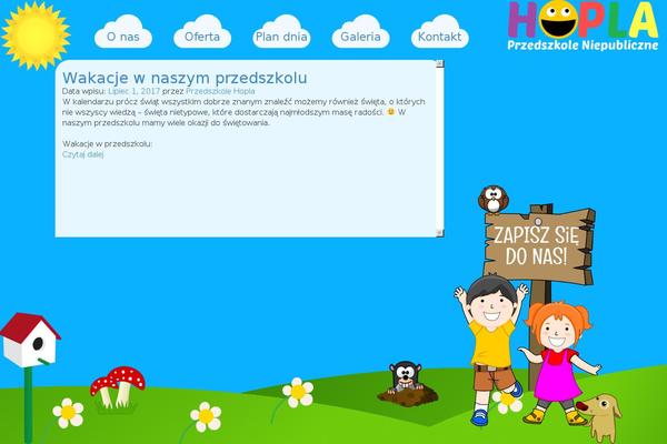 przedszkolehopla.pl site used Hopla