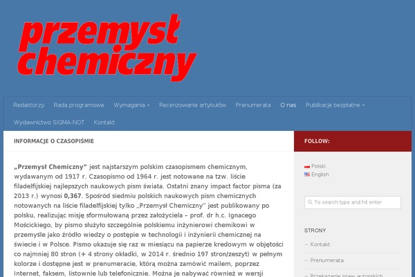 przemchem.pl site used Maori