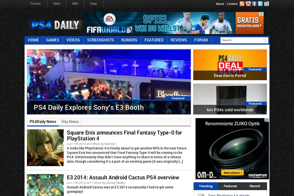 ps4daily.com site used Fuzesoft-g