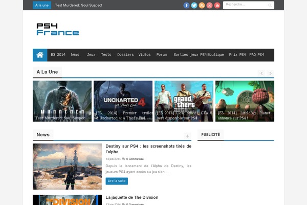 ps4france.com site used Newsgamer