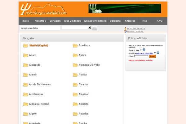 psicologos-madrid.com site used Directorypress
