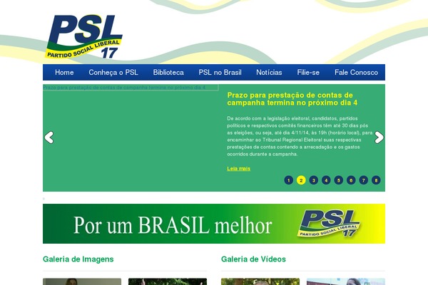 pslnacional.org.br site used Themepsl