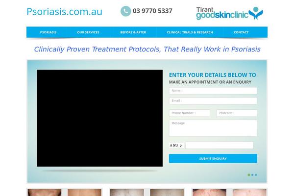 Skincare theme site design template sample