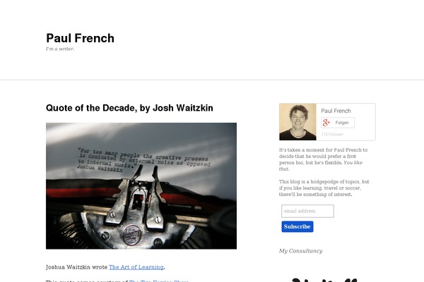pspfrench.com site used Thematic
