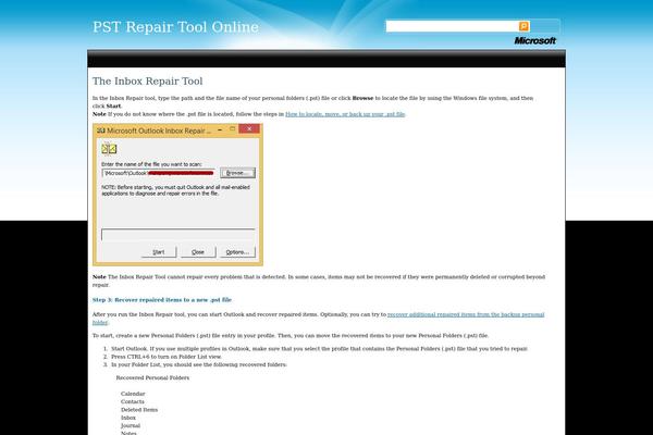 pstrepairtoolonline.com site used Ms-uk