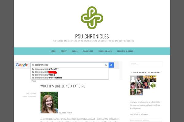 WordPress website example screenshot