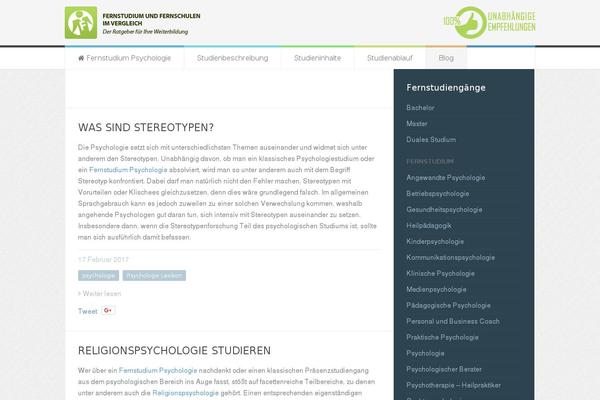 psychologienachrichten.de site used Fernstudium