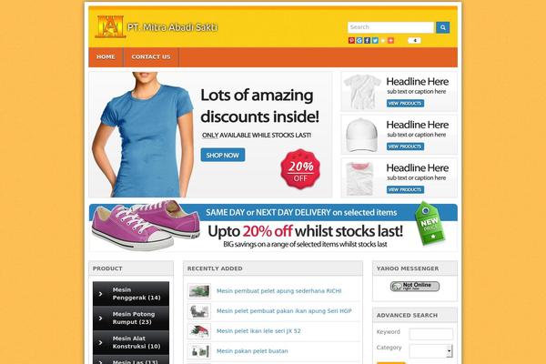 WordPress website example screenshot