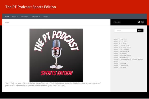 Hueman theme site design template sample