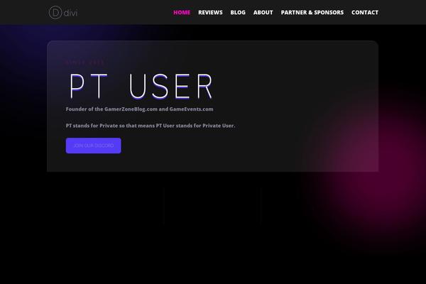 Divi theme site design template sample