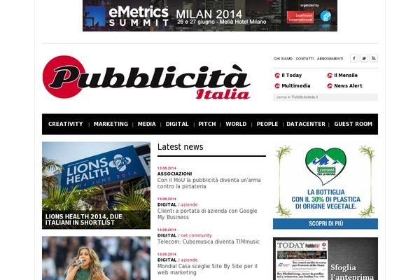 pubblicitaitalia.it site used JoltNews