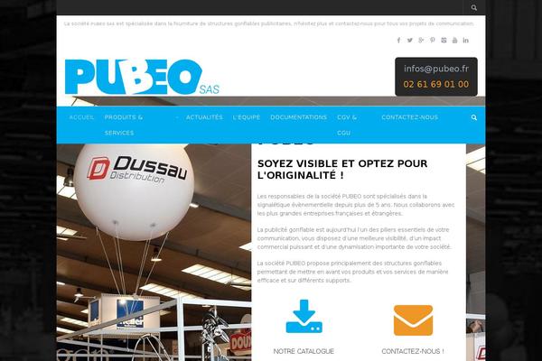pubeo.fr site used Pubeo