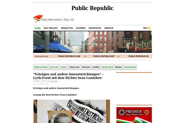 public-republic.de site used Cutline