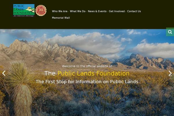publicland.org site used Wp-foundation-six-build-child