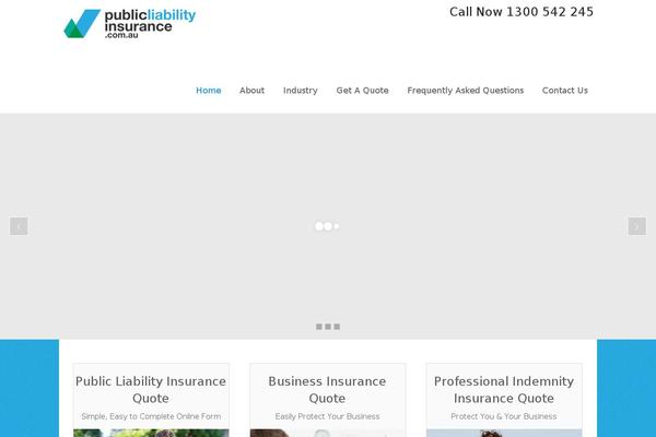 publicliabilityinsurance.com.au site used 5150studios