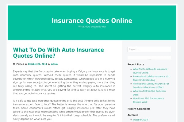 WordPress website example screenshot