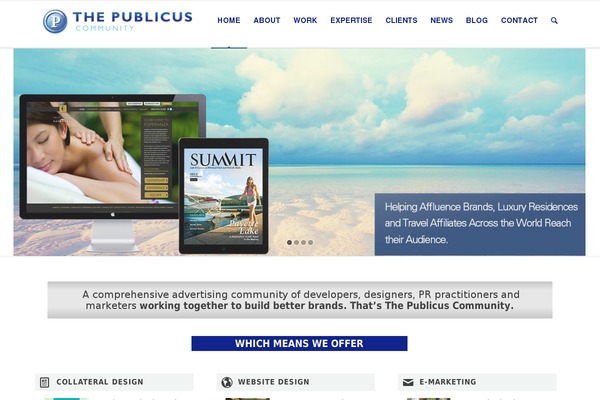 WordPress website example screenshot