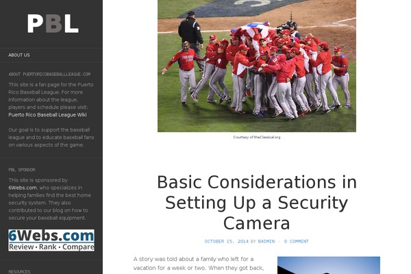WordPress website example screenshot