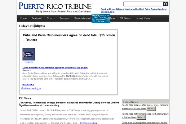 puertoricotribune.com site used Newsifybyrapidsols-child