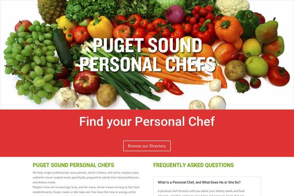 pugetsoundpersonalchefs.com site used Puget-sound-personal-chefs