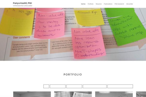 Minimal-portfolio theme site design template sample