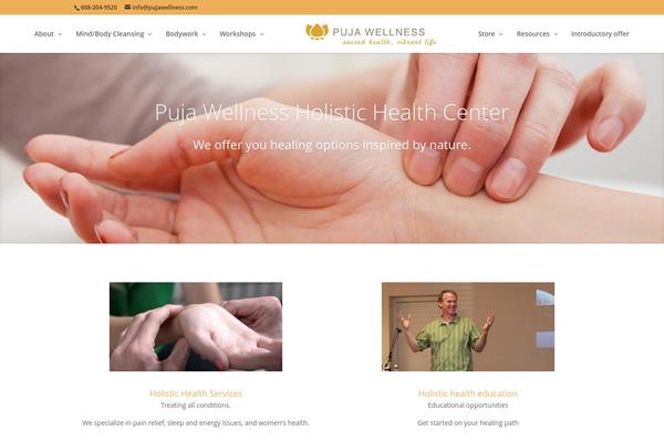 Divi theme site design template sample