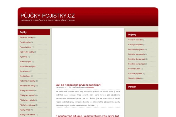 pujcky-pojistky.cz site used Everydayseries