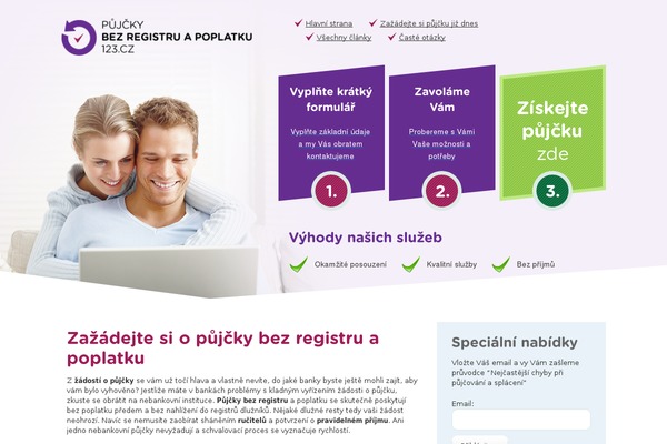 pujckybezregistruapoplatku123.cz site used Pujckypezregistruapoplatku123