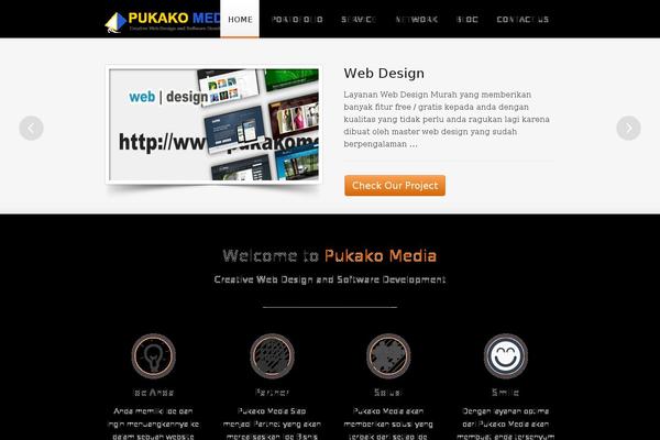 pukakomedia.net site used Traficatheme