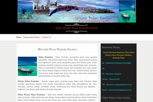 pulaupramukasalagau.com site used Typo-o-graphy