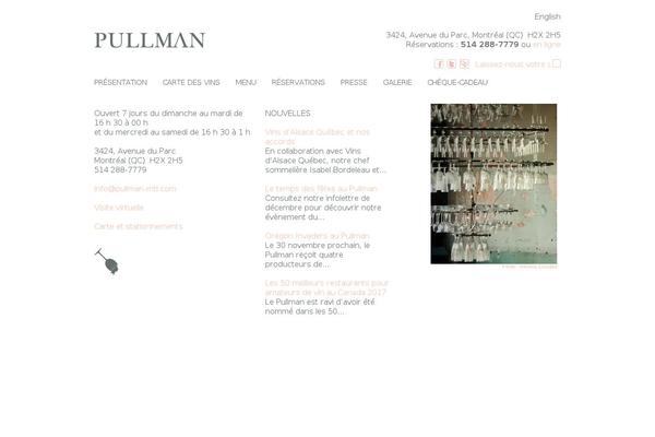pullman-mtl.com site used Pullman