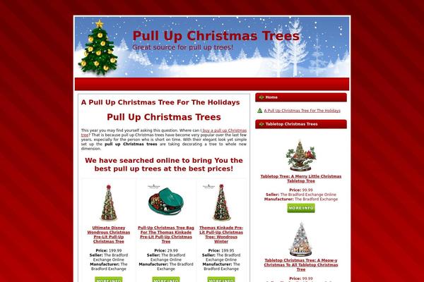 pullupchristmastrees.com site used Holidaythemetree