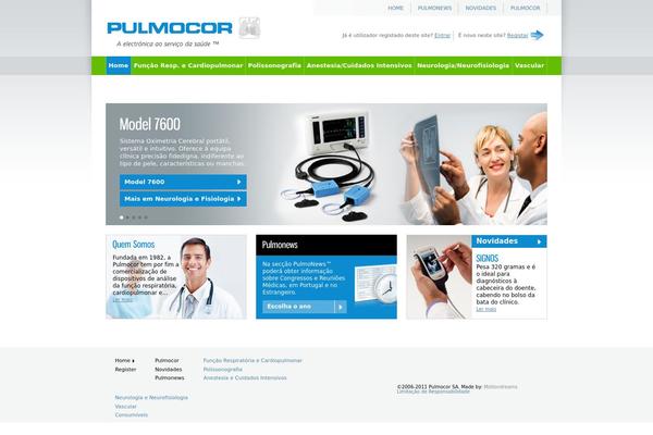 pulmocor.pt site used Pulmocor