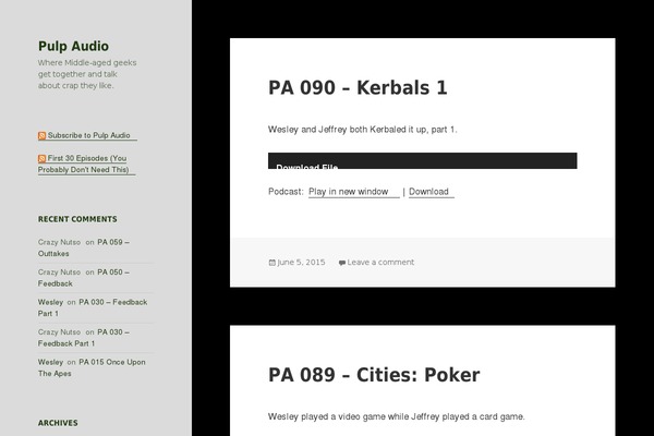 Twenty Fifteen theme site design template sample