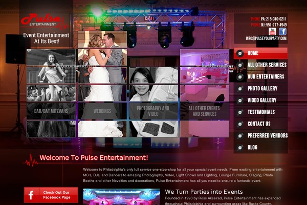 pulseyourparty.com site used Buzz-club