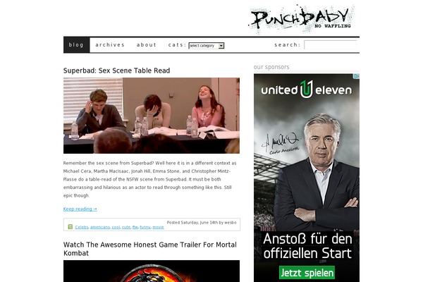 punchbaby.com site used Pressrow