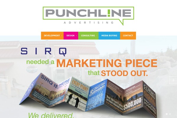 punchlineadvertising.com site used Colored Theme