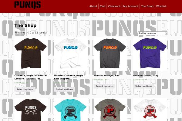 punqs.com site used purelyShopping