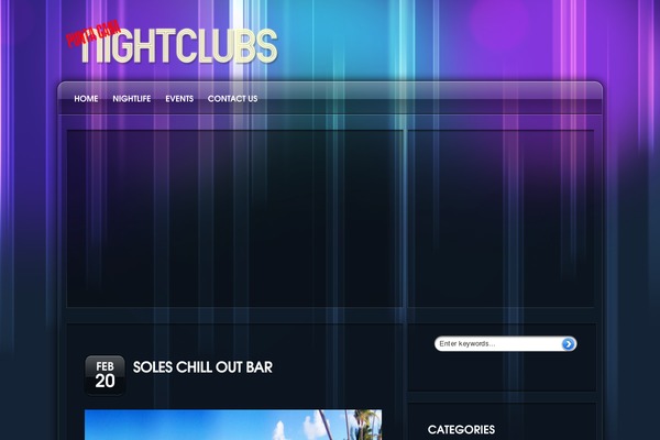 Nightclubbing theme site design template sample