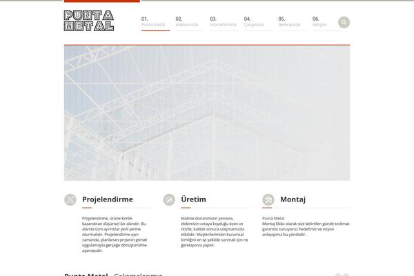 Industrial theme site design template sample